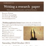 workshop on writing research paper