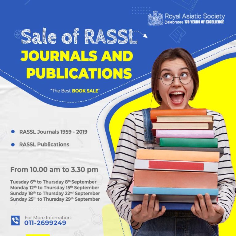 Sale of RASSL Journals and Publications